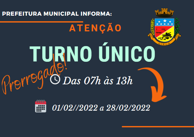 Prefeitura de Giruá prorroga turno único até 28 de fevereiro